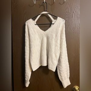 Cream cropped sweater